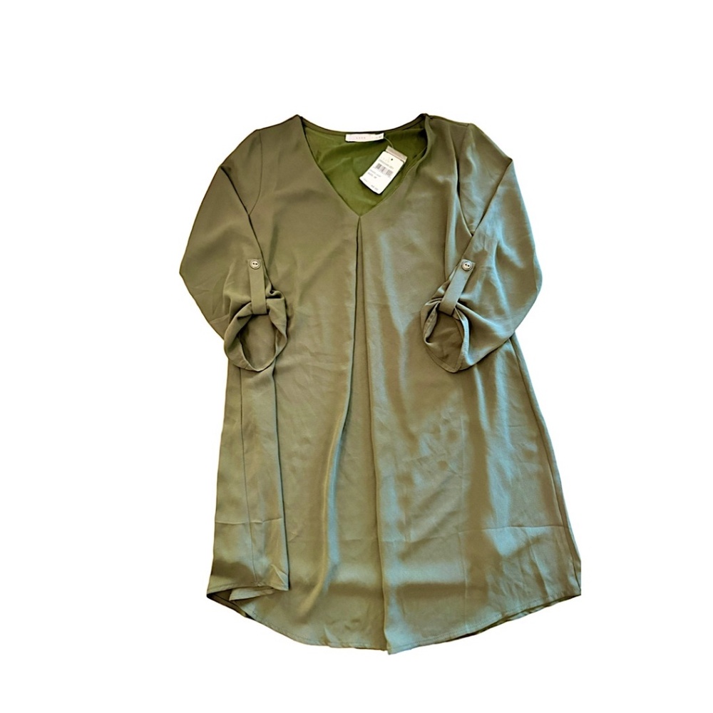 NWT Lush Women's Lush Shift Dress, Size Medium - Green